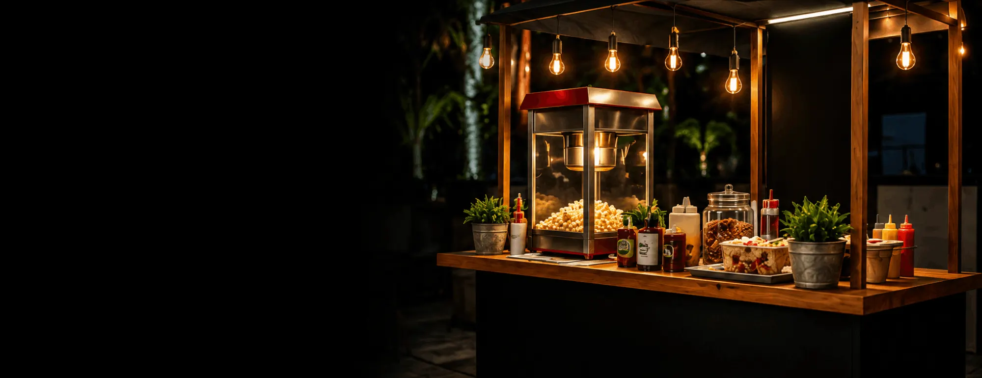 Estación gastronómica de hot dogs para eventos