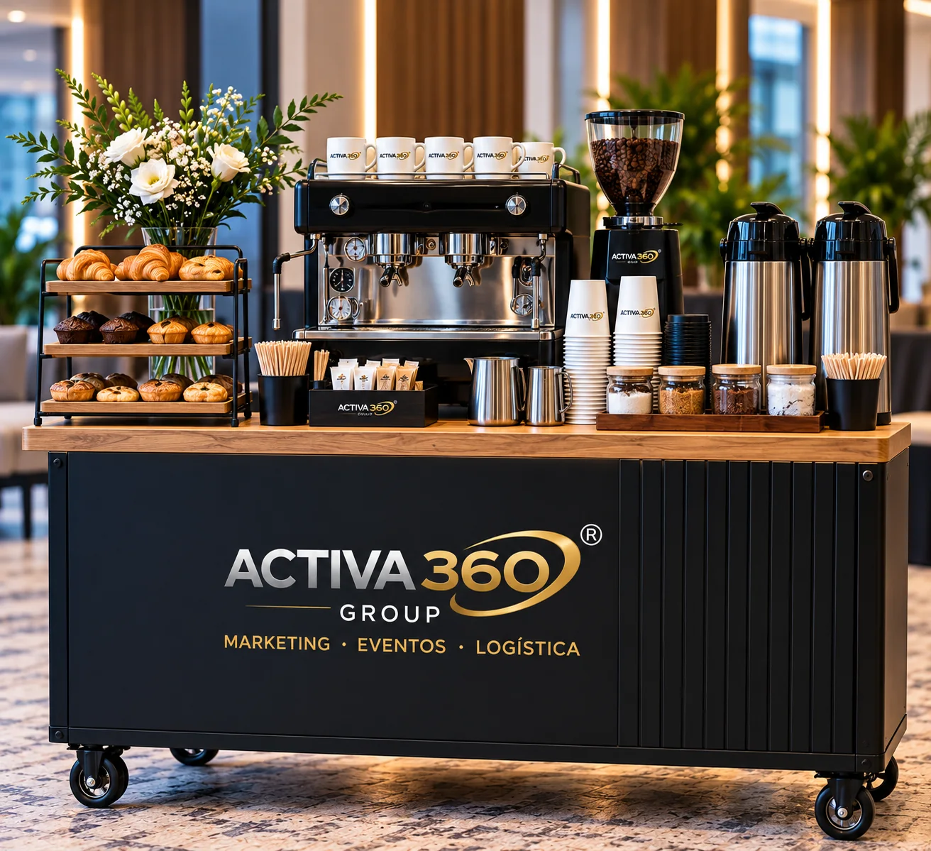 Experiencia gastronómica para eventos de Activa 360 Group