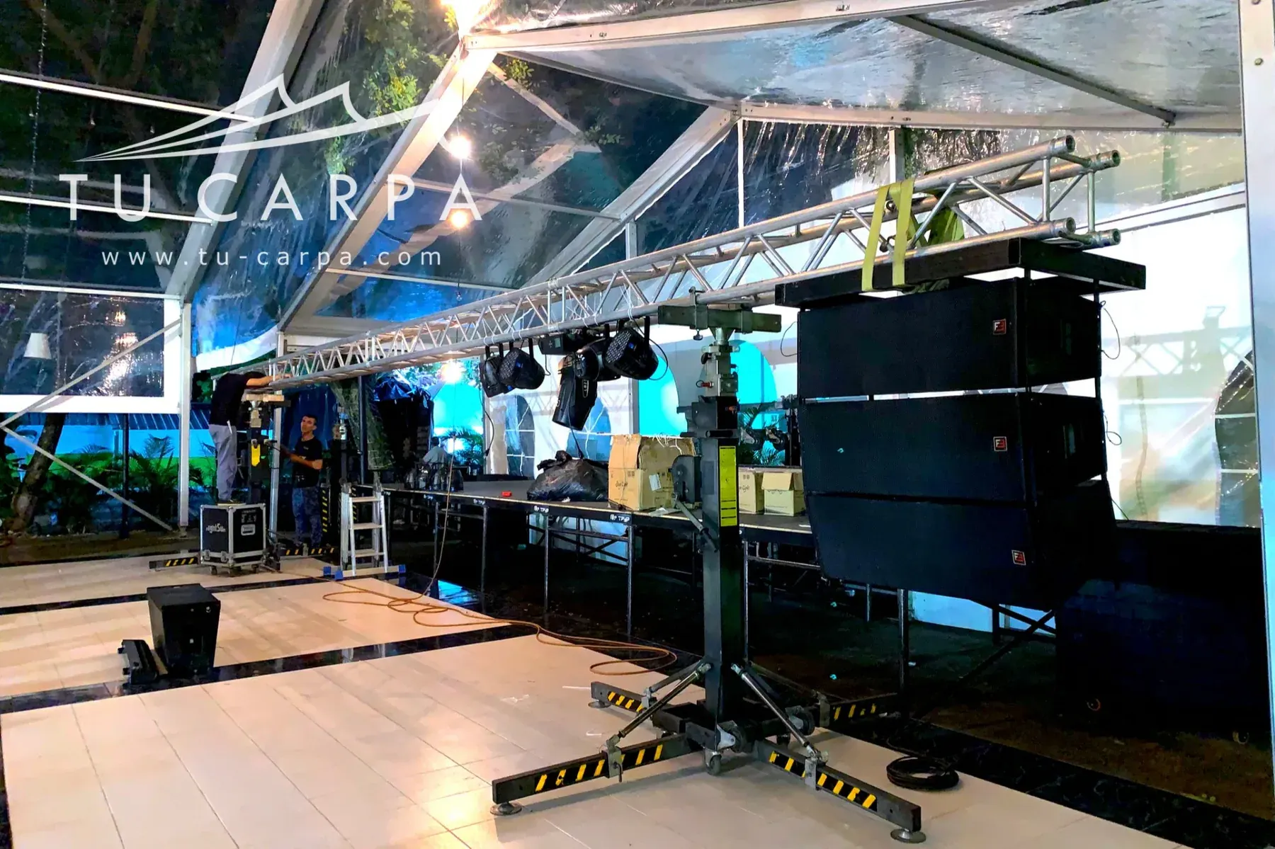 Iluminación y efectos visuales para eventos de Activa 360 Group