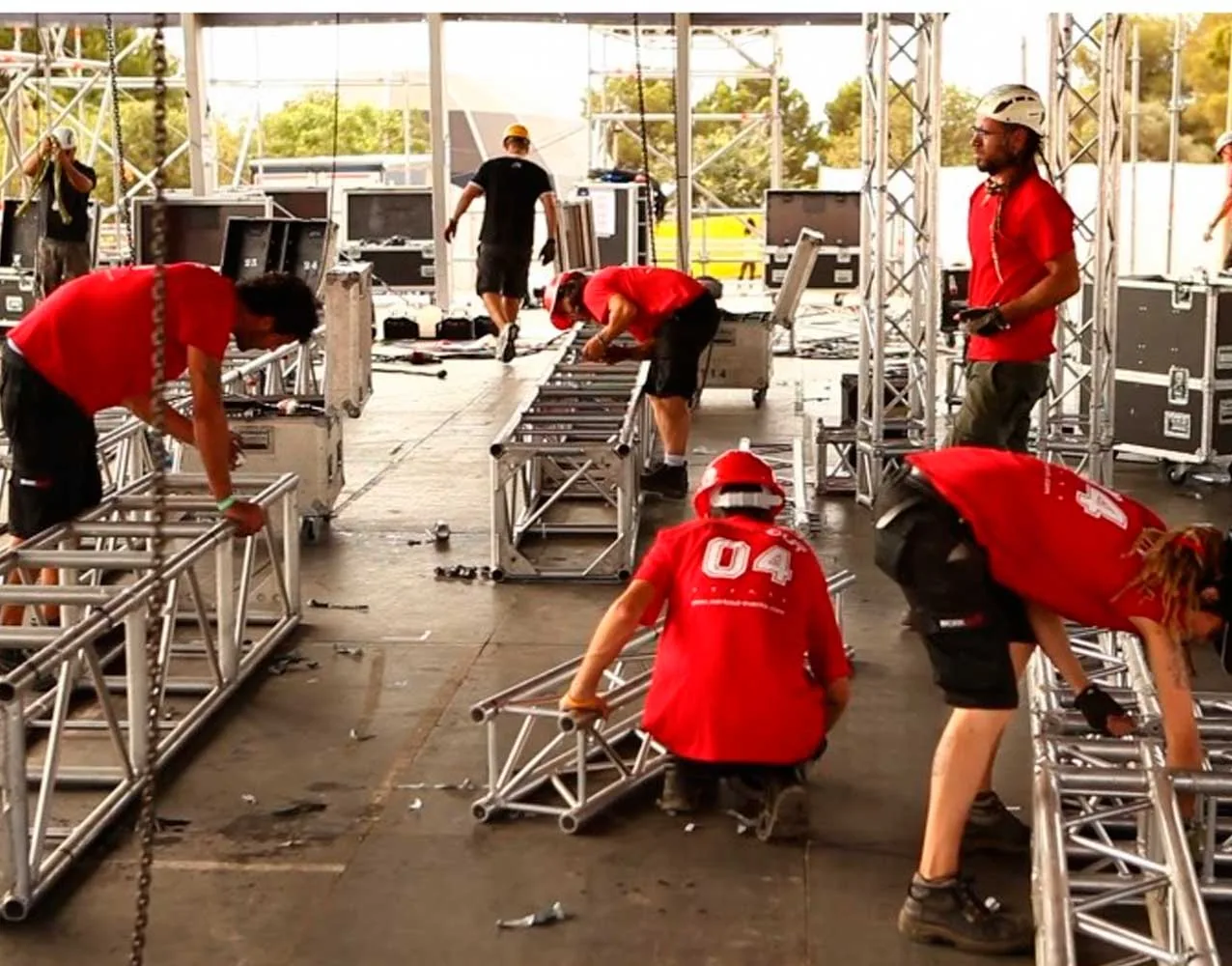 Equipo de montaje y producción para eventos de Activa 360 Group